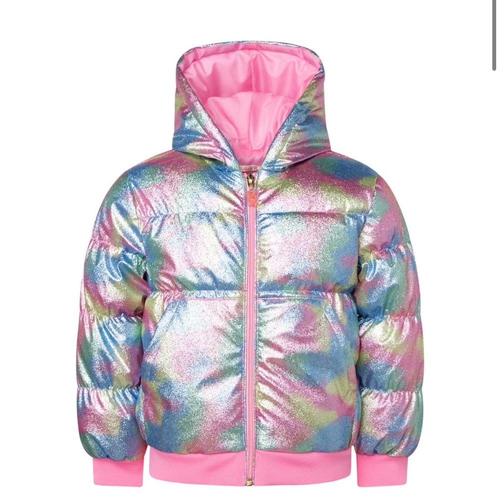 BILLIEBLUSH Colorful Metallic Puffer Jacket